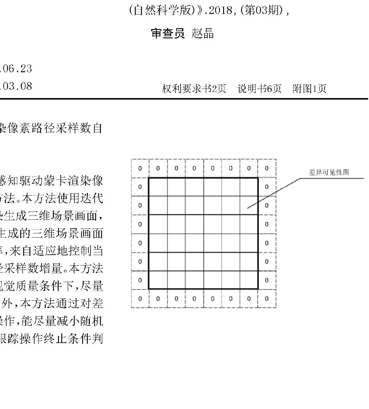 視覺感知驅動蒙卡渲染像素路徑采樣數自適應控制方法