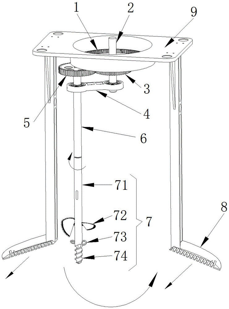 一種適用于旱田農作物的除草裝置