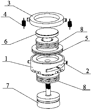 一種用于鉭電容壓制模具的自調節裝置