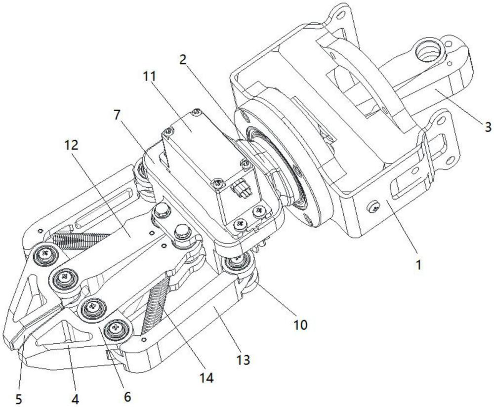 一種全周向高精度夾持機(jī)械手