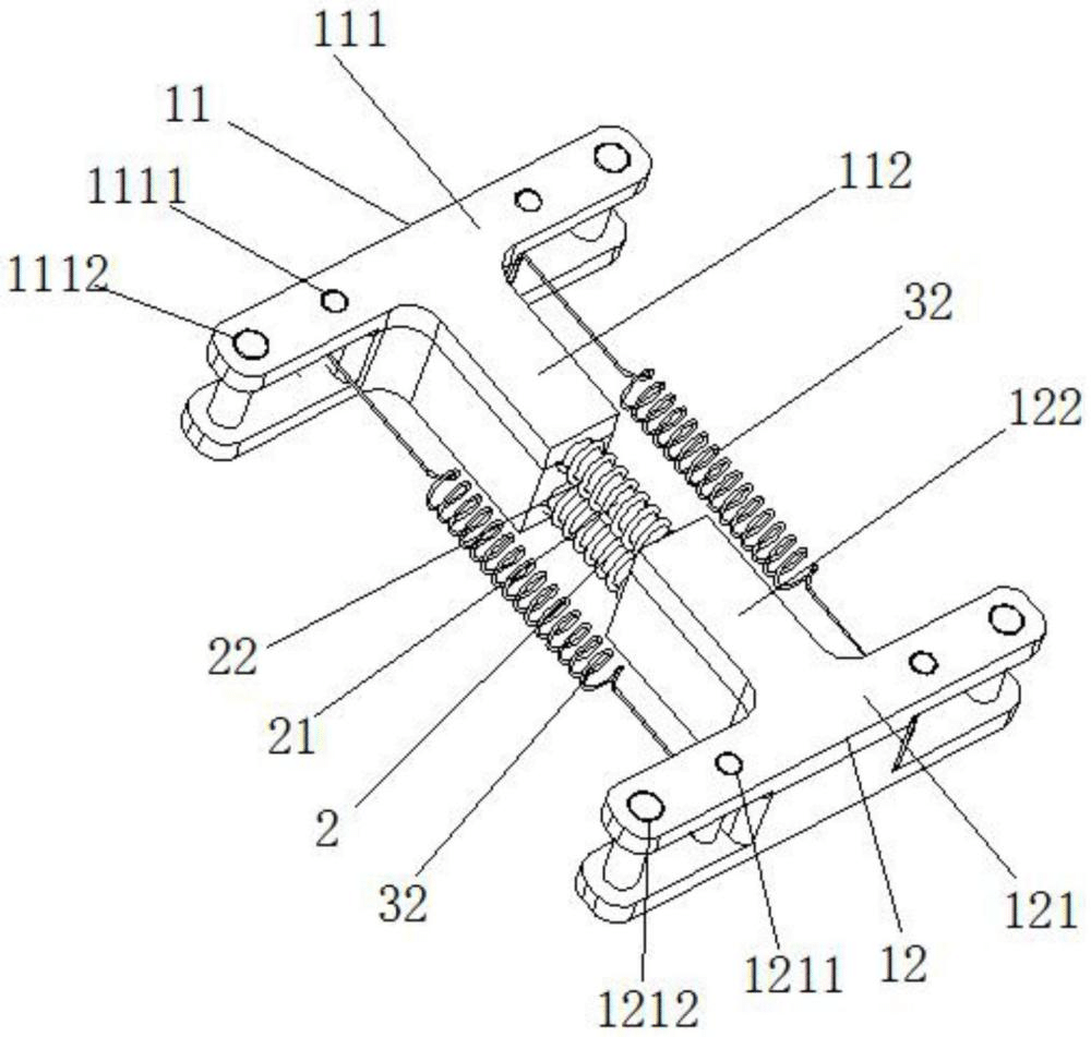一種基于兩桿兩索張拉結構的負泊松比超材料胞元結構