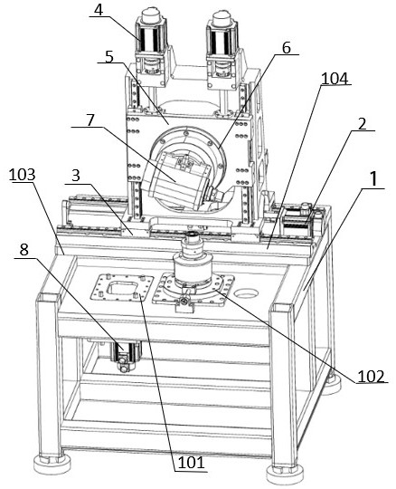一種大空間五軸非球面精密拋光機(jī)床