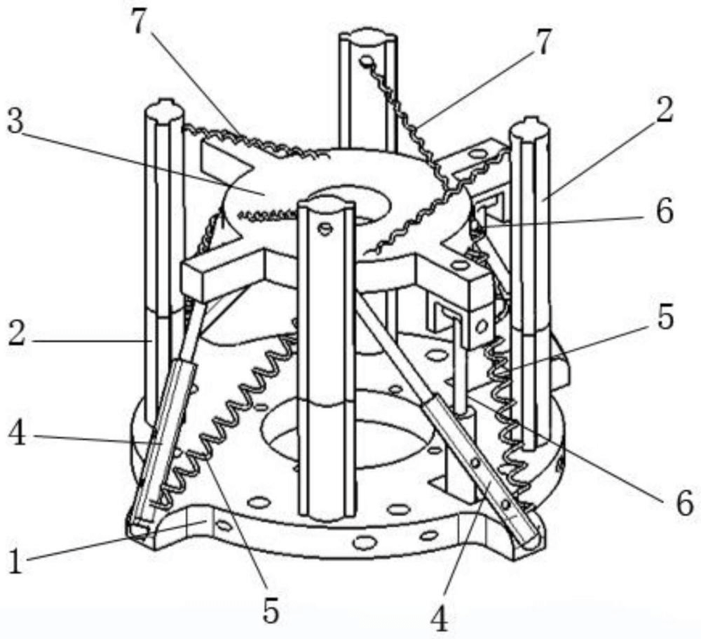 一種基于四桿張拉整體結(jié)構(gòu)的兩自由度并聯(lián)調(diào)整平臺(tái)機(jī)構(gòu)