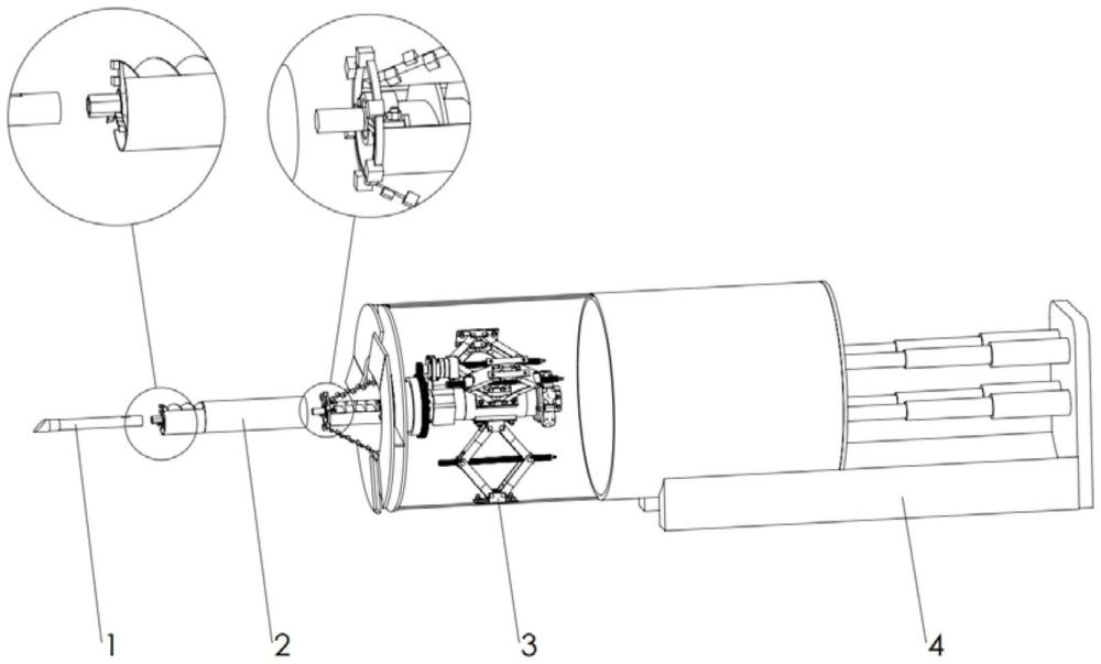 一種導向擴孔多口徑小型非開挖裝置