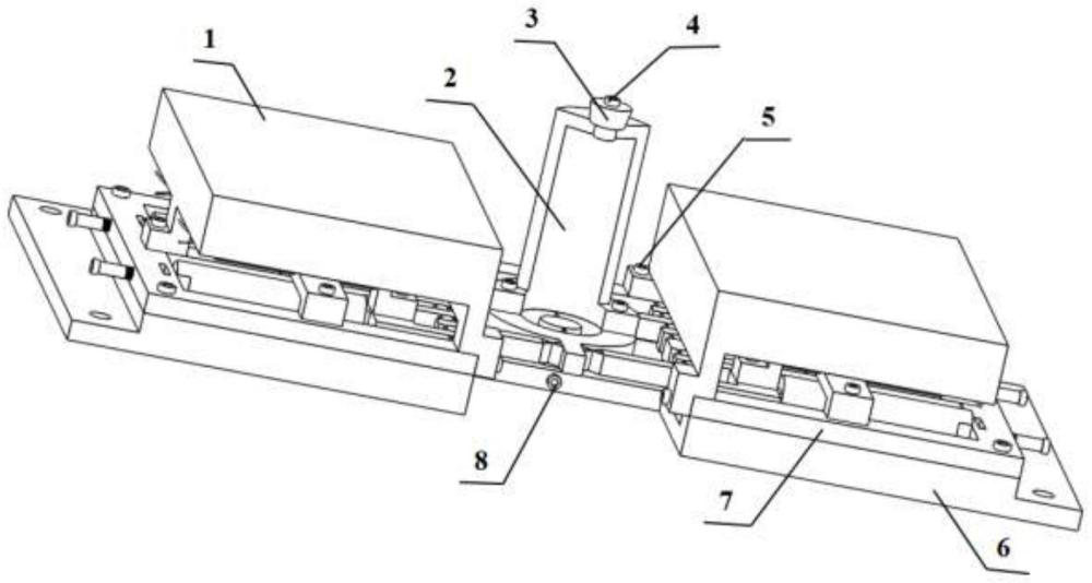 一種四壓電驅動的擬間歇振動輔助偏擺車削裝置