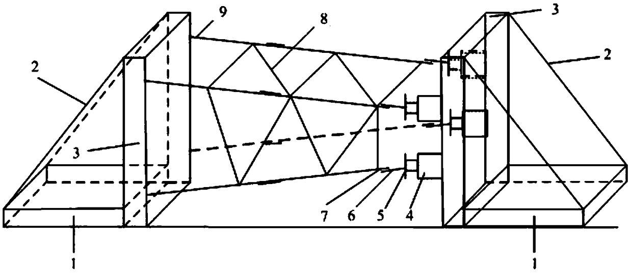 輸電鐵塔主材角鋼軸力與彎矩協調加載裝置