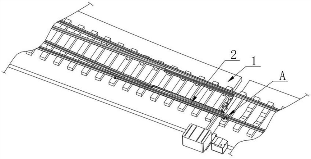 一種鐵路道岔用滑動(dòng)分段加熱式融冰裝置